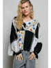 Bohemian Lace Black Balloon Sleeve Top - POL