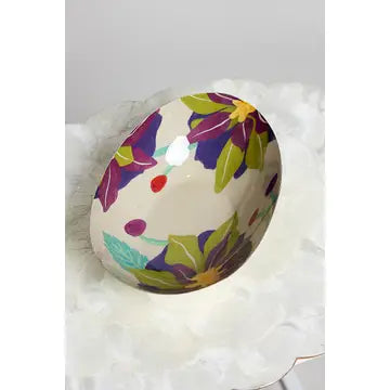 Painterly Floral Sage Ceramic Bowl - POL