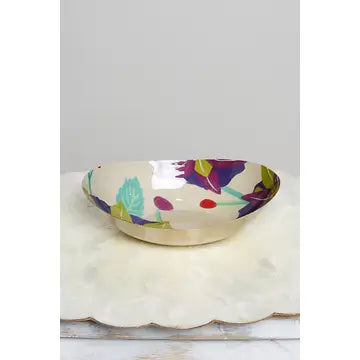 Painterly Floral Sage Ceramic Bowl - POL