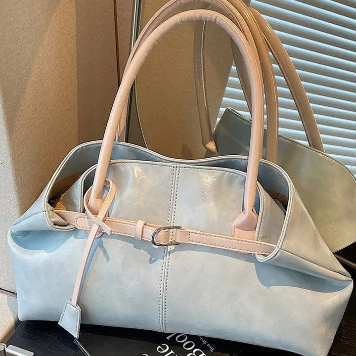 Blue Shoulder Handbag