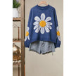 Mello Oversized Daisy Knit Sweater