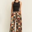 Cat Portrait Wide Leg Pants - Jade By Jane