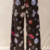 Party Collage Satin Pants - Jade By Jane
