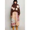 Chocolate Floral Berber Sweater - POL