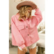 Jacquard Knit Pink Loose Fit Top - BiBi