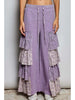 Vintage Lace Ruffle Lilac Pants - POL