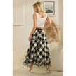 Oli&Hali Frayed Hem Checkered Pants
