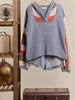Hooded Stripe Crochet Sweater - Mello