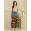 Oli&Hali Denim Plaid Flannel Skirt