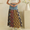 Oli&Hali Denim Plaid Flannel Skirt