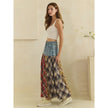 Oli&Hali Denim Plaid Flannel Skirt