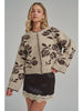 Floral Botanical Mocha Cardigan - BON