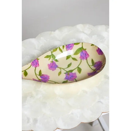 Artistic Sage Floral Sculptural Iron Bowl - POL